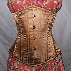 NWT 20"/XS BRONZE DUTCHESS DOUBLE BONED TIGHT LACING WAIST TRAINING CORSET
